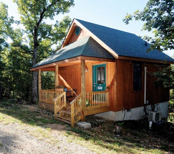 The covered porch adds important living space that can be used for evenings with friends or to enjoy a quiet moment outside.